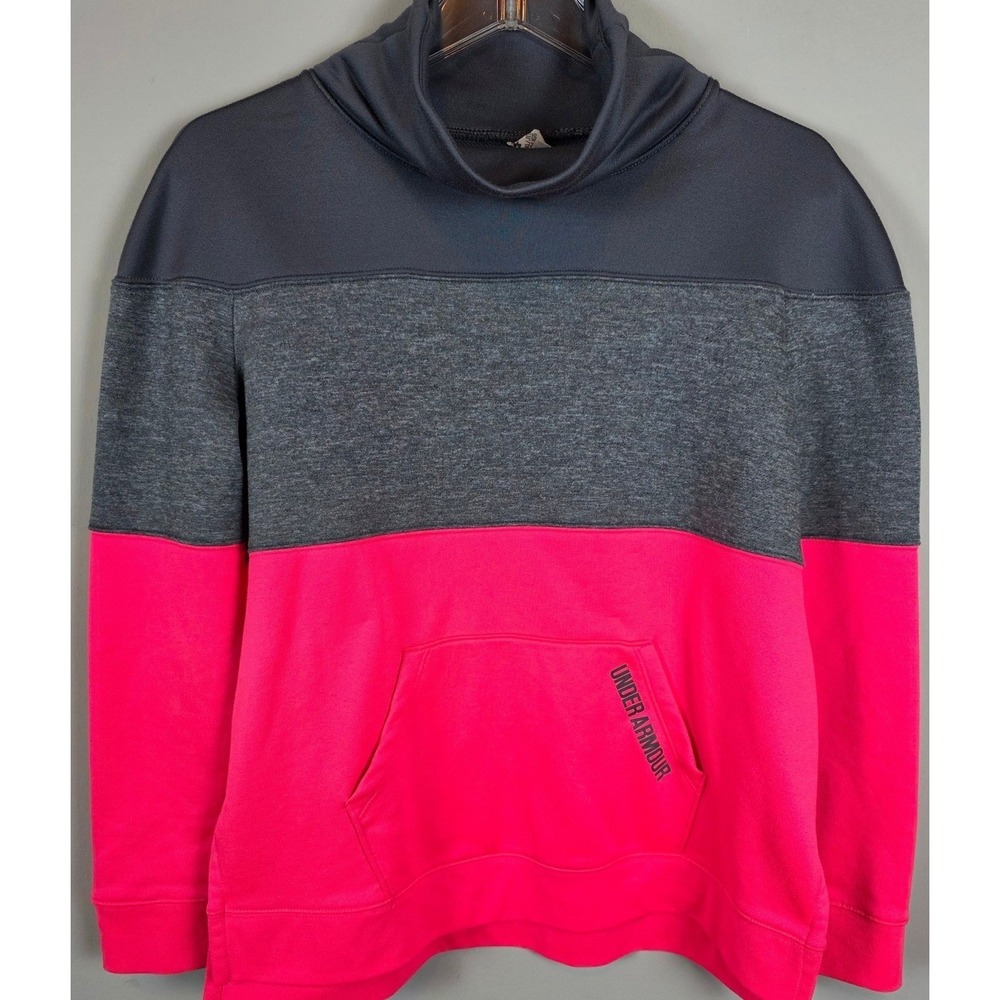 Under‎ Armour Hoodie Youth XL Cold Gear Loose Fit Colorblock Mock Neck YXL